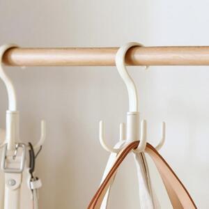 넥타이 벨트 옷 스카프 모자걸이 다용도 회전 J 행거