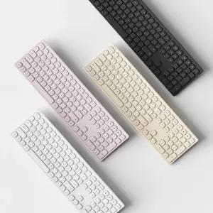 엑토 커브드 저소음 사무용 슬림 유무선 키보드 B605