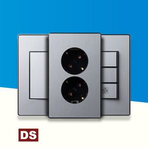 디에스이엘씨 D4 실버 블랙 스위치 콘센트 1구 2구 3구 4구 동서 DOSEL 커버