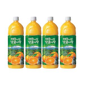 롯데칠성 제주사랑 감귤사랑 1.5L (12펫)