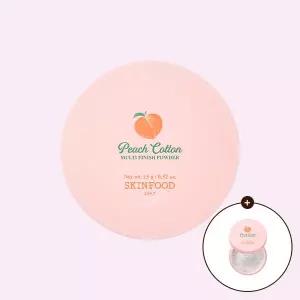 [스킨푸드][쿠폰가10,450원][대용량]피치뽀송 멀티 피니시 파우더 + 미니 추가 증정