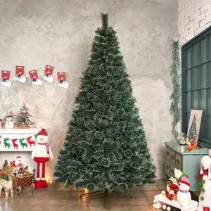 [텐바이텐]270cm 뉴리얼 솔잎 눈꽃 트리 크리스마스 대형트리