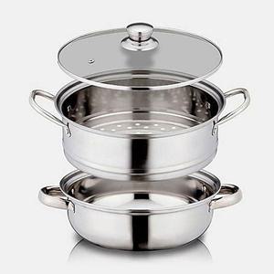 인덕션겸용 28cm 대형 2단스텐 찜솥 찜냄비 곰솥 찜기