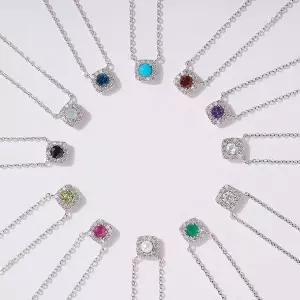 [도로시]14k 랩 다이아몬드 탄생석 1부 목걸이(12type)