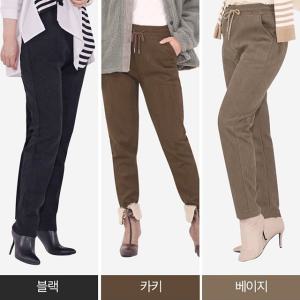 (홈쇼핑) 따시따시 강열바지 3종세트 여성 코듀로이 기모 밴딩 바지