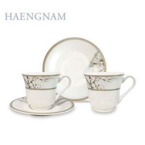 행남자기 경복궁 원앙 커피잔 세트 4P