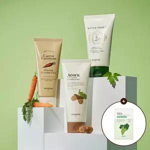 [스킨푸드][쿠폰가14,580원][1+1]클렌징폼 150ml 당근/미나리/도토리 + (증정)샤인머스캣마스크1매