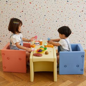 에듀플레이 다기능큐브의자 성장단계조절