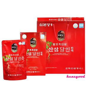  심본당 효도선물 산양산삼 12년근 발효흑산삼 추출액 15% 달인진액