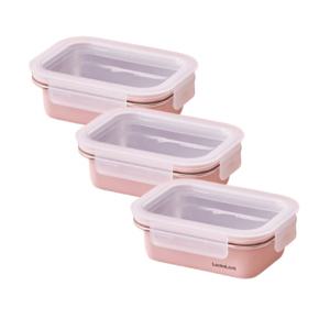 락앤락 컬러 스텐 코지 핑크 400ml, 3개