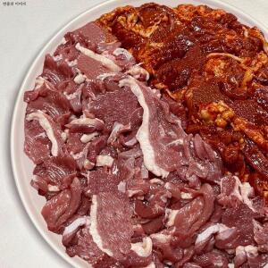 [냉장] 팜스제임 오리고기 로스1kg+주물럭1kg 국내산 생오리 택1 캠핑 여행 집들이 선