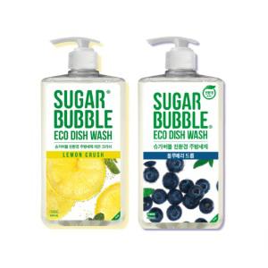 슈가버블 친환경 주방세제 레몬크러쉬 블루베리드롭 940ml