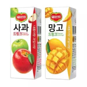 델몬트 드링크 190ml 망고x24팩+사과 24팩