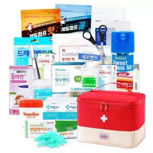 휴대용 구급가방 파우치 22종세트 구급함 구급상자 세트 여행 응급키트