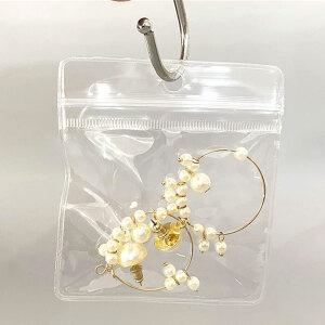 PVC 지퍼백 100매 투명 걸이형 헤다홀 비닐 봉투 소분 소형 미니 두꺼운 진열 가능