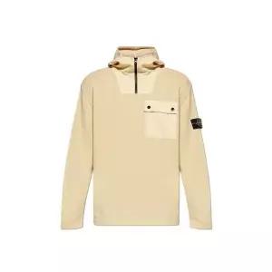 [스톤아일랜드][명품] 스톤 아일랜드 스톤아일랜드 리넨 나일론 후드 코튼 니트