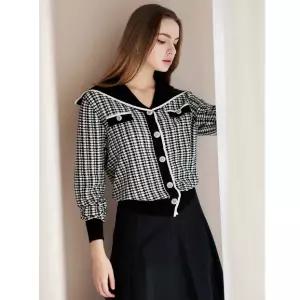 [미니멈]세일러 체크가디건(MXAAKC1310BK1)_IC