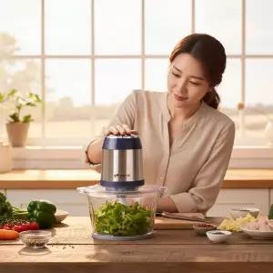 [키친아트] 멀티 다지기 2종 KM-N14FM 마늘탈피기 야채 고기 이유식..[34934215]