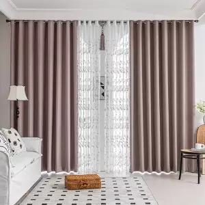 [특대형]지나송 프리미엄 호텔식 시그니쳐 암막커튼 풀세트 (총2세트)_거실 or 큰평형 안방