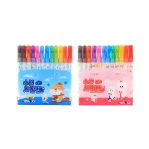 모닝45 12색 수성사인펜 .사인펜12색 싸인펜 수성펜