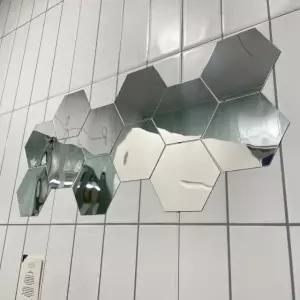 고품질 육각 12조각 붙이는 아크릴 붙이는거울 중형 거울 (WFGTG11)