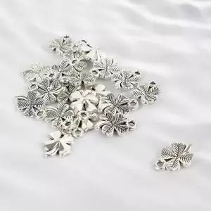 고품질 실버 부자재 펜던트 액세서리 키링 목걸이 네잎클로버 (WFGU5DP)