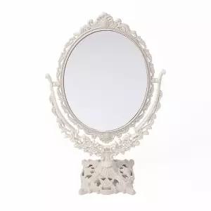 엔틱 탁상거울 화장거울 타원형 회전 WE1D954