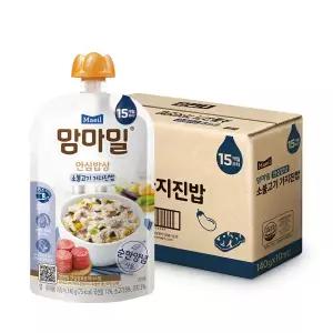 맘마밀 실온이유식 15개월, 소불고기 가지진밥, 140g, 10개
