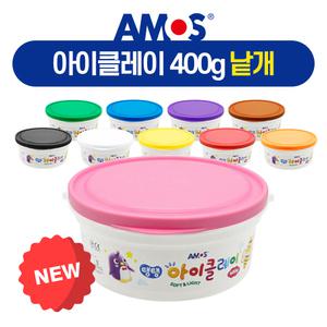 아모스 탱탱 아이클레이 400g  낱색 낱개 칼라점토 촉감놀이 점토공예