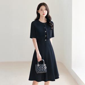 [시크라인] (~XXL까지) 토레네 라운드넥 레이어드 플레어 원피스 여름 하객룩 오피스룩 데이트 모임 미시 빅사이즈