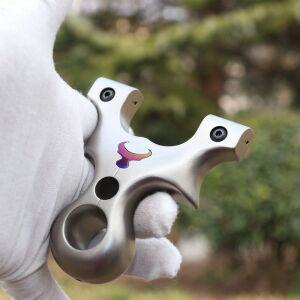 고무밴드 티타늄 새총 사냥 작물 조류 합금 릴리즈 쇠구슬 손잡이 고무줄 퇴치 슈팅