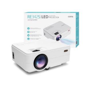 Coms 멀티미디어 해상도 업그레이드 나만의 작은 영화관 미니 빔프로젝터_화이트