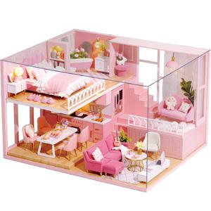 diy 미니어처하우스 만들기 키덜트 2층집 세트 장식소품 인테리어 집