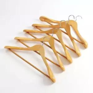 원목 옷걸이 5p 패딩 옷가게 우드 셔츠 (WFHRWRD)