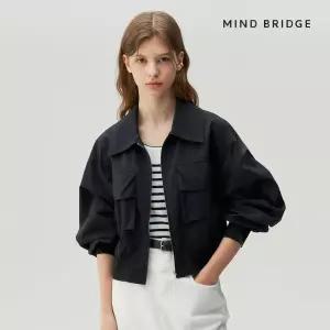 마인드브릿지 크롭블루종점퍼 MZJP3201