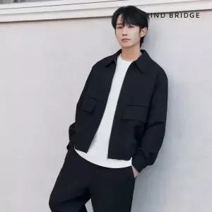 (택가 159,000) 마인드브릿지 [COUTURE]변형집업블루종 MYJP3171