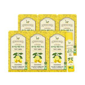 데일리슈프림 유기농 레몬즙 스틱 20g x 14포 6박스 레몬수 NFC100% 착즙 주스