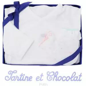 [갤러리아] (쇼콜라/임신/출산/신생아/조카/배냇가운))레옹모달배냇가운+토미에어손싸개 2종세트