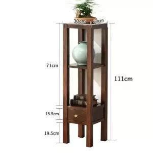 111cm 진열대 화분 원목 월넛 서랍형 (WFHJM1I)