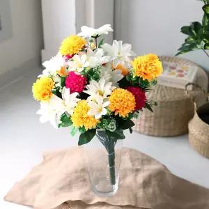 성묘 조화 산소꽃 부케 꽃다발 달리아솔국 조화세트