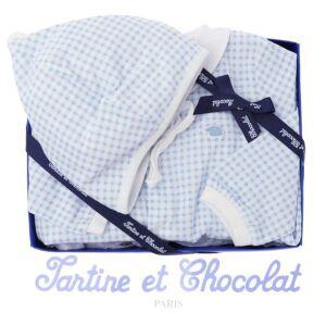 [갤러리아] (타티네쇼콜라 임신,출산선물) 엘체크우주복+엘체크요정모 2종선물세트