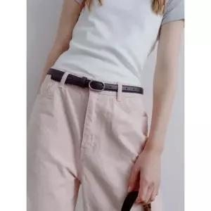 [롯데백화점]질스튜어트 [선물포장]블랙,브라운 버클장식 소가죽 여성벨트 JABE5F180BK,JABE5F181W2