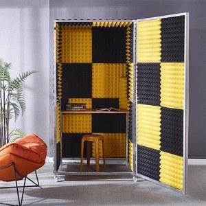 1인 방음 부스 가정용 실내 공부 그레이 외부 옵션사진 노래방 이동식 베이직 촬영