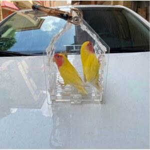 앵무새 이동장 미니 금속 조류 앵무새가방 이동가방 앵무새장 중대형 모란호피문조 산책 반려조