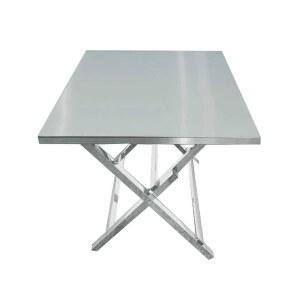 야외 스텐테이블 사각 접이식 홈바 스테인리스 휴대용 우드슬랩 노점 1800 구성 파스텔