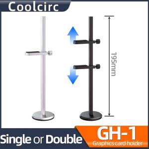 쿨러 Coolcirc GH 알루미늄 합금 그래픽 비디오 카드 홀더 지원 데스크탑 PC 케이스 미끄럼 방지 마그네틱 베이스 브래킷 냉각 키트