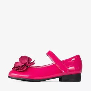 [보리보리/아이들]803F 키즈 & 맘 에나멜 플라워 메리제인 - 핑크