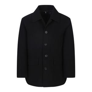 [지이크] 빅포켓 캐시미어 블렌디드 하프 코트 블랙 (PHHAX7013)