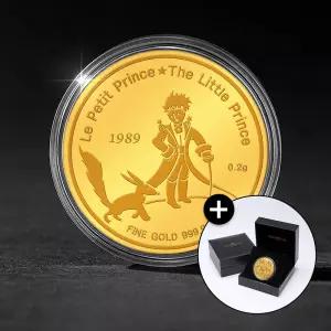 골드팡 24k 리틀스타 어린왕자 순금코인 0.2g + 프리미엄 가죽패키지