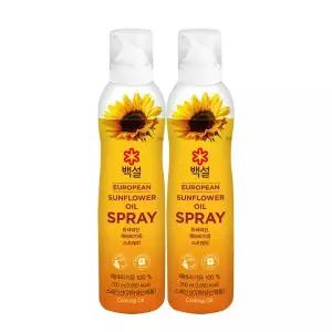 [CJ제일제당][CJ]백설 유러피안 해바라기유 스프레이 200ml x2개